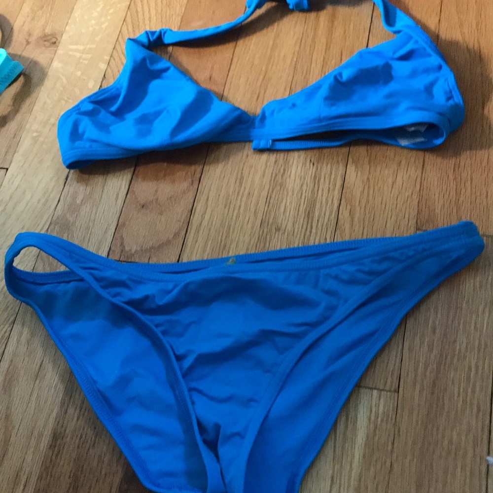 Blue bathing suit 2 pieces